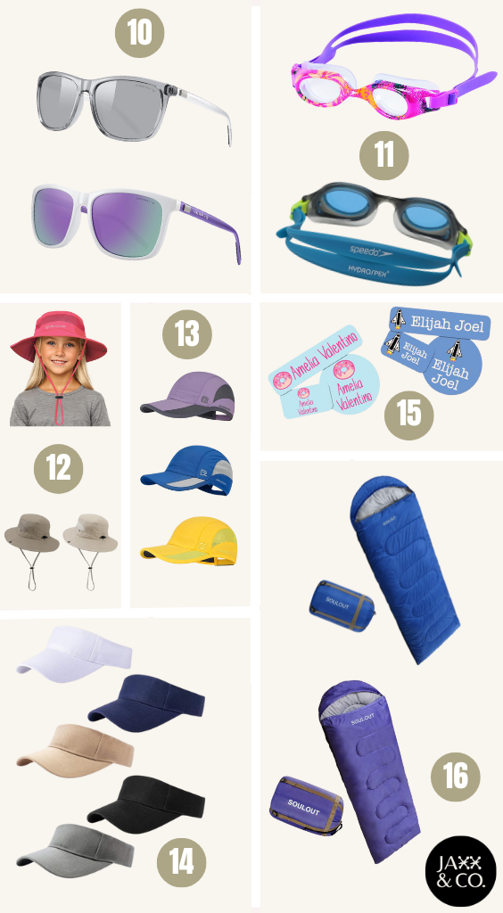 summer camp gear
