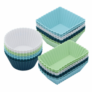 school lunch plan silicone muffin cups