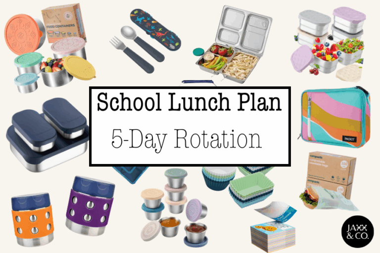 School Lunch Plan 5-Day Lunch Rotation