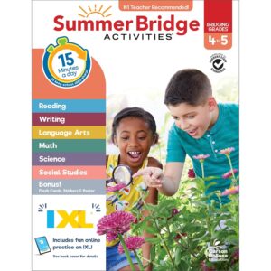 Summer Bridge workbook for 4th to 5th grade how to avoid summer slump