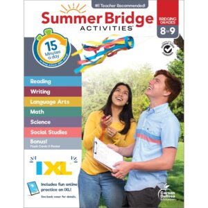 Summer Bridge workbook for 8th to 9th grade how to avoid summer slump