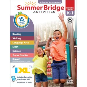 Summer Bridge workbook for kindergarten to 1st grade how to avoid summer slump