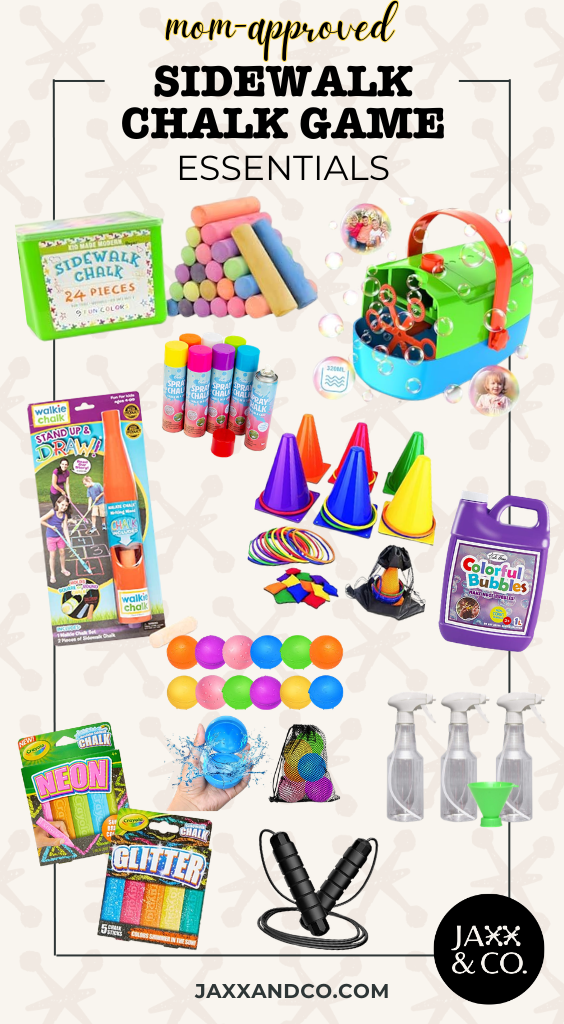 Sidewalk Chalk Games Supplies