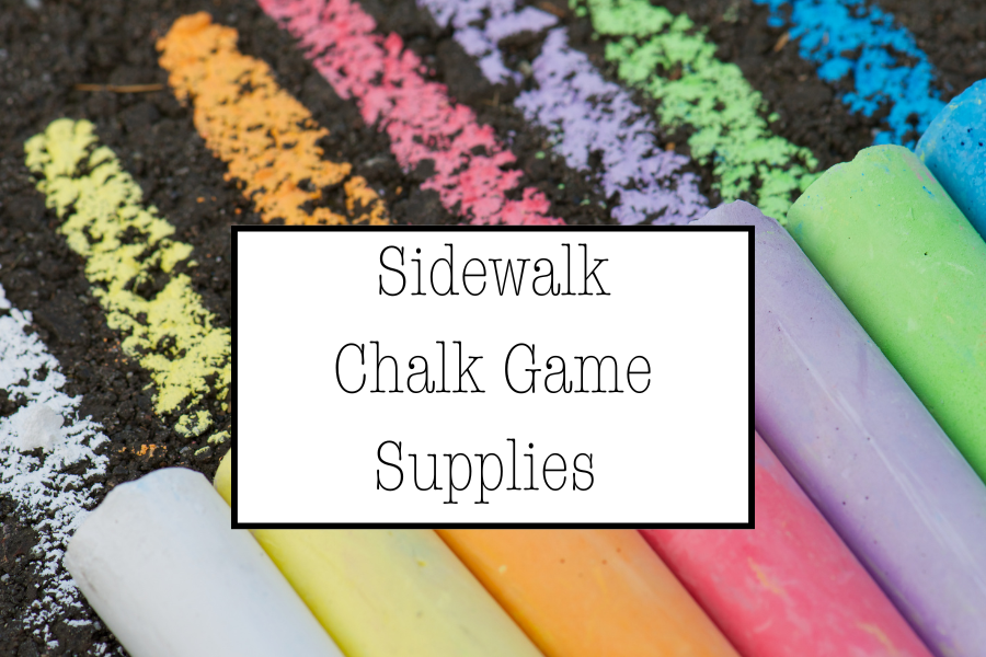 Sidewalk Chalk Game Supplies