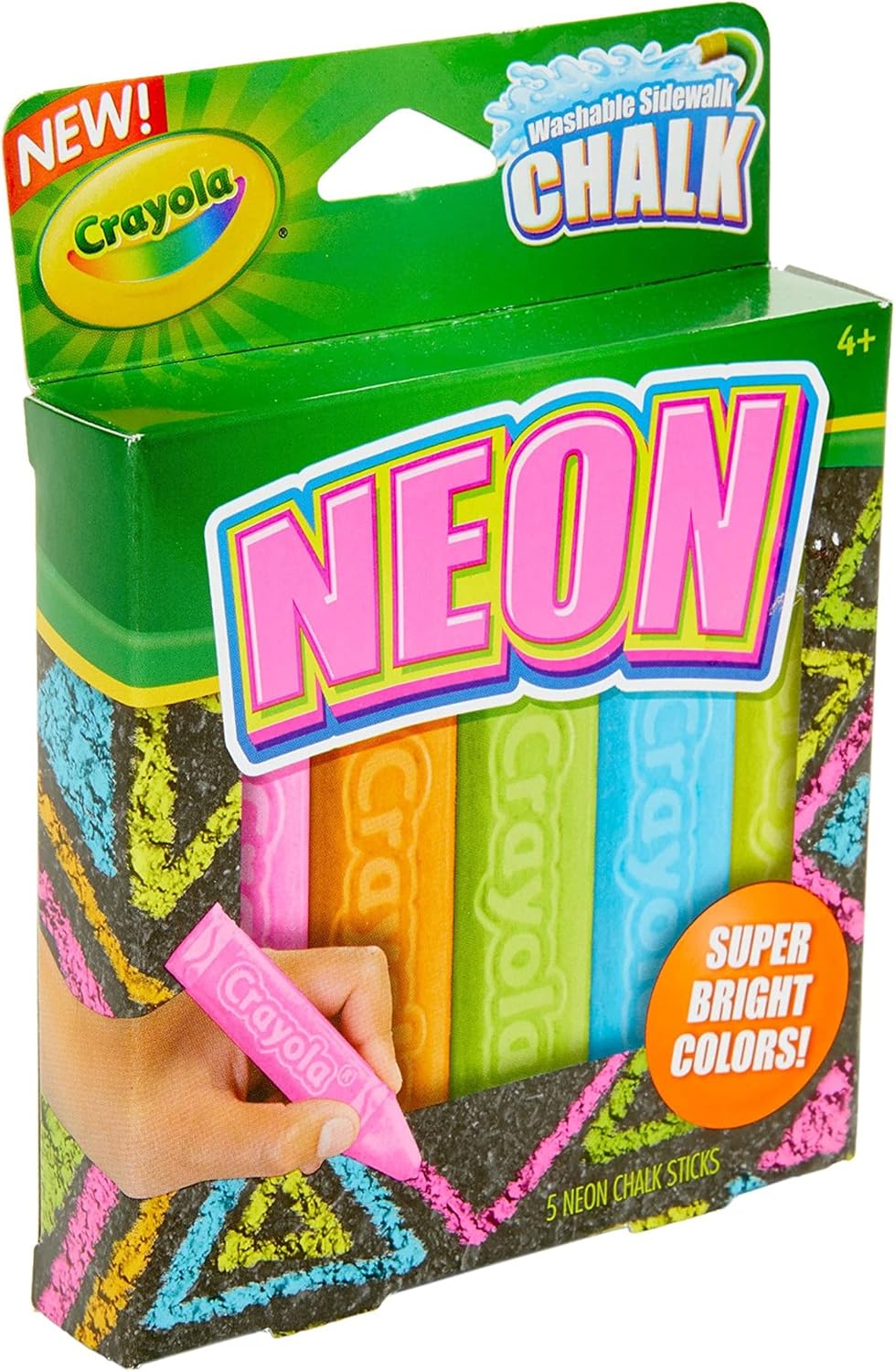 sidewalk chalk game ideas NEON chalk side